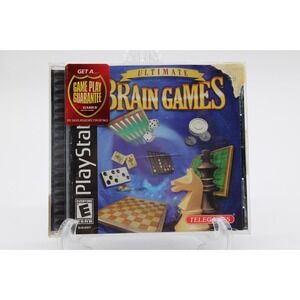 PS1 Ultimate Brain Games (Sony Playstation 1, 2003) CIB w/ Manual PSX